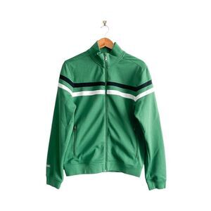 BC Ethic Y2K Mens Full Zip Jacket Mock Neck Green Medium